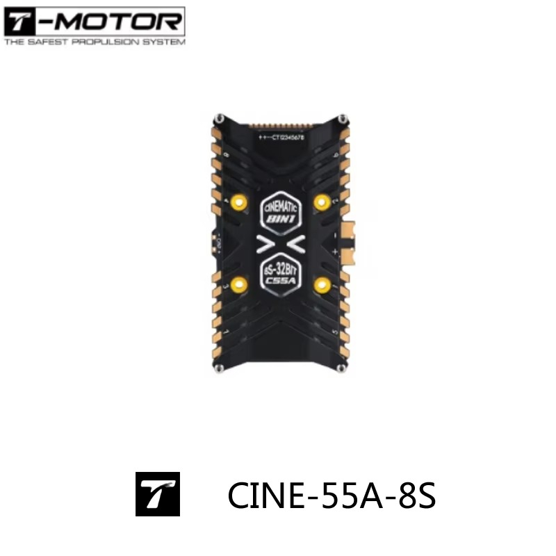 T-Motor F7 Pro Flight Controller - T-Motor CINE-55A-8S-BLHeli_32 ESC Cinematografico Professionale 8-IN-1.