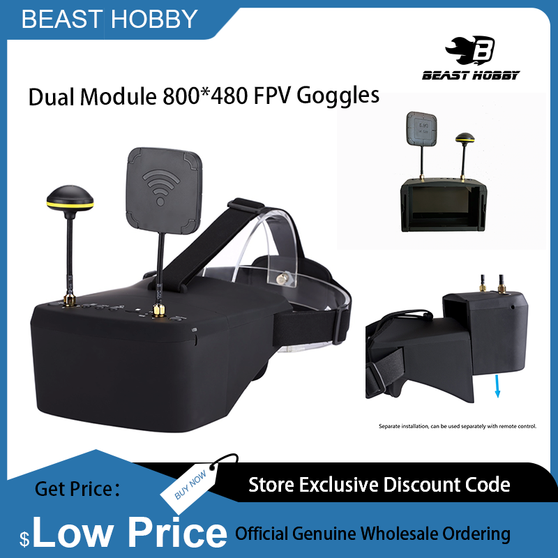 Occhiali FPV EV800D 5.8G 40CH  - Skyzone Cobra X V2 Fpv Goggles recensione e prezzo