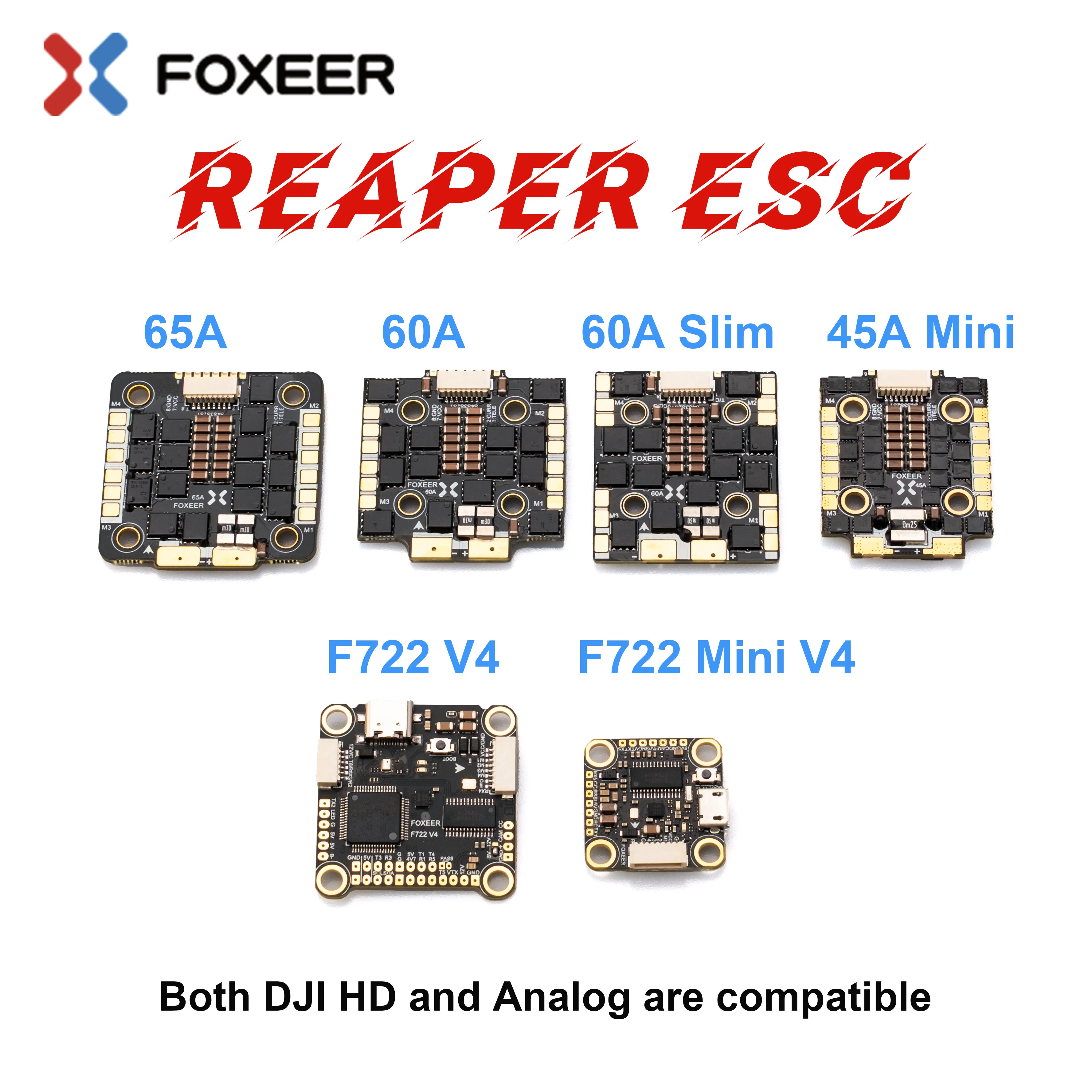 Foxeer Reaper F4 128K 45A 60A  - Foxeer Reaper F4 128K 65A Esc recensione e prezzo